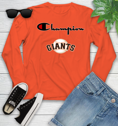 MLB Baseball San Francisco Giants Champion Shirt Youth Long Sleeve 2
