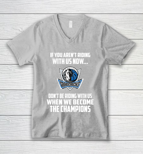 NBA Dallas Mavericks Basketball We Become The Champions V-Neck T-Shirt 3