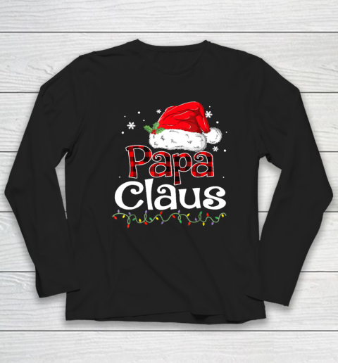 Papa Claus Santa Funny Christmas Pajama Matching Family Long Sleeve T-Shirt