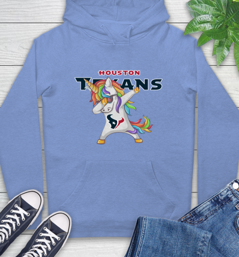 Houston Texans NFL Football Funny Unicorn Dabbing Sports Hoodie 11