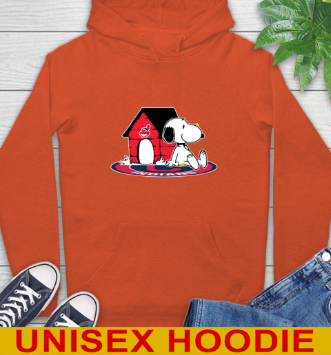 MLB Baseball Cleveland Indians Snoopy The Peanuts Movie Shirt Hoodie 5