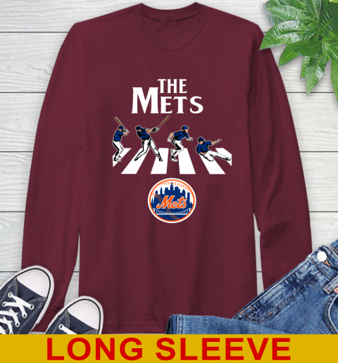 MLB Baseball New York Mets The Beatles Rock Band Shirt Long Sleeve T-Shirt 7