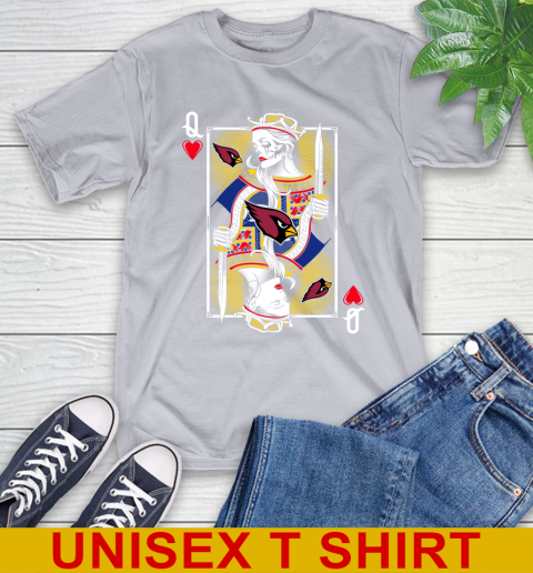 NFL Football Arizona Cardinals The Queen Of Hearts Card Shirt T-Shirt 5