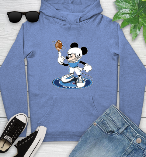 NFL Football Tennessee Titans Cheerful Mickey Disney Shirt Youth Hoodie 11