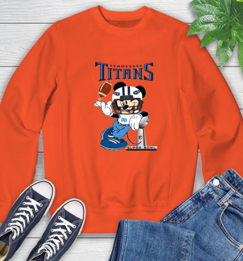 NFL Tennessee Titans Mickey Mouse Disney Super Bowl Football T Shirt Sweatshirt 4