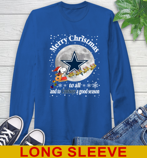 Dallas Cowboys Merry Christmas To All And To Cowboys A Good Season NFL Football Sports Long Sleeve T-Shirt 11