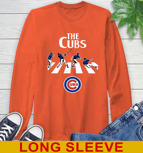 MLB Baseball Chicago Cubs The Beatles Rock Band Shirt Long Sleeve T-Shirt 4