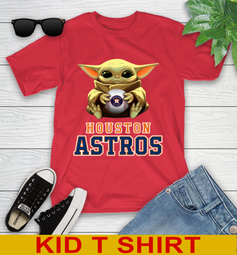 MLB Baseball Houston Astros Star Wars Baby Yoda Shirt 110