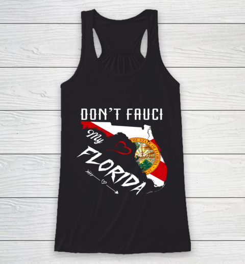 Don't Fauci my Florida Flag Vintage Florida Map Racerback Tank
