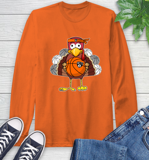 Brooklyn Nets Turkey thanksgiving day Long Sleeve T-Shirt 5