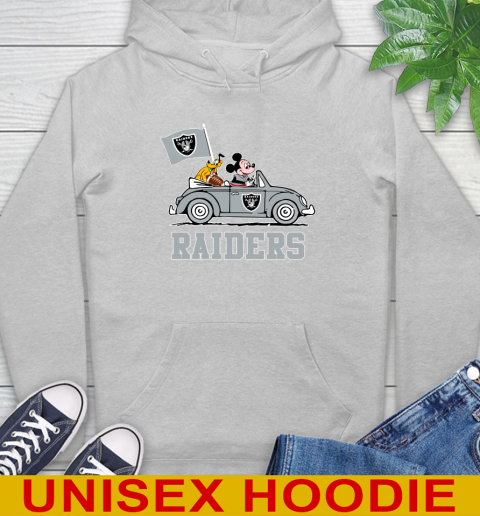 NFL Football Oakland Raiders Pluto Mickey Driving Disney Shirt Hoodie 6
