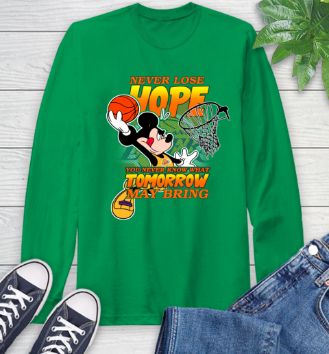 Los Angeles Lakers NBA Basketball Mickey Disney Never Lose Hope Long Sleeve T-Shirt 8