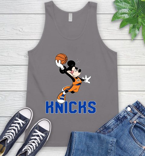 NBA Basketball New York Knicks Cheerful Mickey Mouse Shirt Tank Top 7