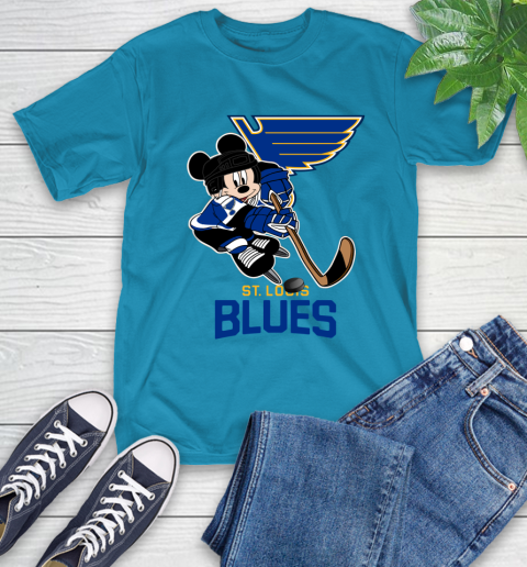 NHL St.Louis Blues Mickey Mouse Disney Hockey T Shirt T-Shirt 8