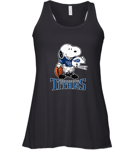 Snoopy A Strong And Proud Tennessee Titans Player NFL Racerback Tank