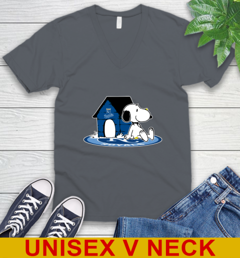 MLB Baseball Kansas City Royals Snoopy The Peanuts Movie Shirt V-Neck T-Shirt 5