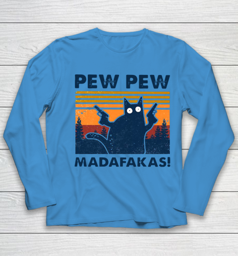 Cat Pew Pew Madafakas Vintage Youth Long Sleeve 4