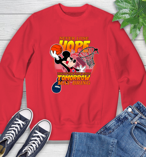Washington Wizards NBA Basketball Mickey Disney Never Lose Hope Sweatshirt 10