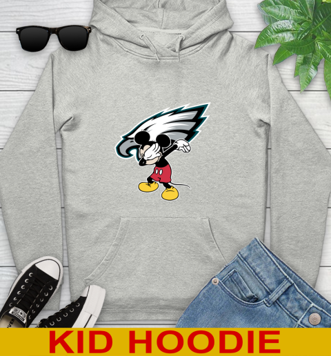 Philadelphia Eagles NFL Football Dabbing Mickey Disney Sports Youth Hoodie