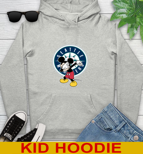 Seattle Mariners MLB Baseball Dabbing Mickey Disney Sports Youth Hoodie
