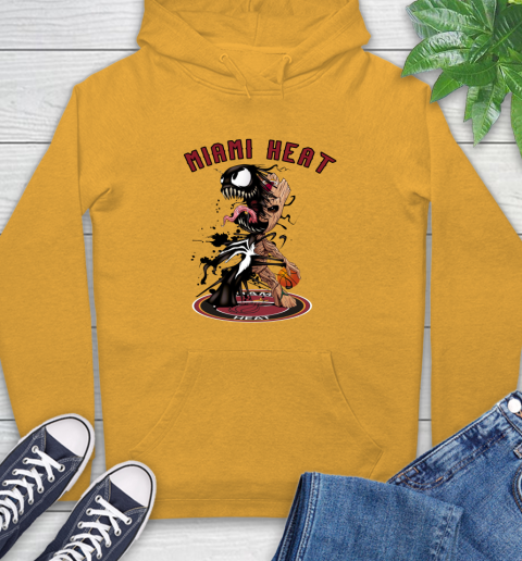 NBA Miami Heat Basketball Venom Groot Guardians Of The Galaxy Hoodie 3