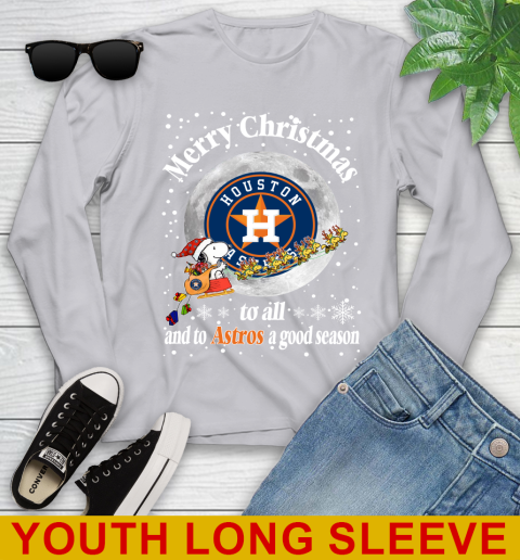 Houston Astros Merry Christmas To All And To Astros A Good Season MLB Baseball Sports Youth Long Sleeve 5