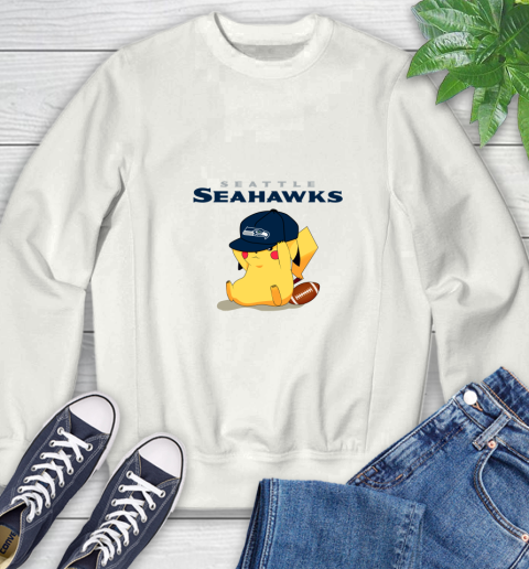 NFL Pikachu Football Seattle Seahawks Sweatshirt