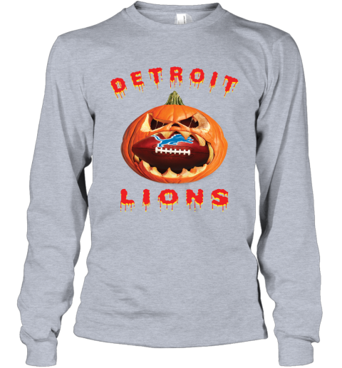 NFL Detroit Lions Halloween Pumpkin Football Sports T Shirt