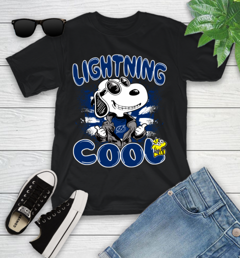 NHL Hockey Tampa Bay Lightning Cool Snoopy Shirt Youth T-Shirt