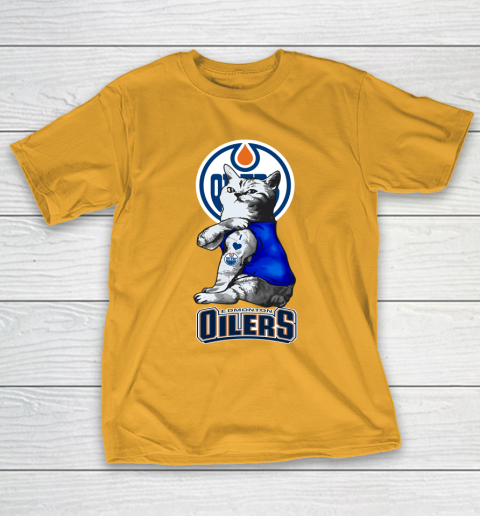 NHL My Cat Loves Edmonton Oilers Hockey T-Shirt 2