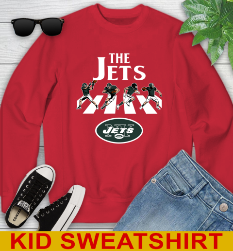 NFL Football New York Jets The Beatles Rock Band Shirt Youth Sweatshirt 7