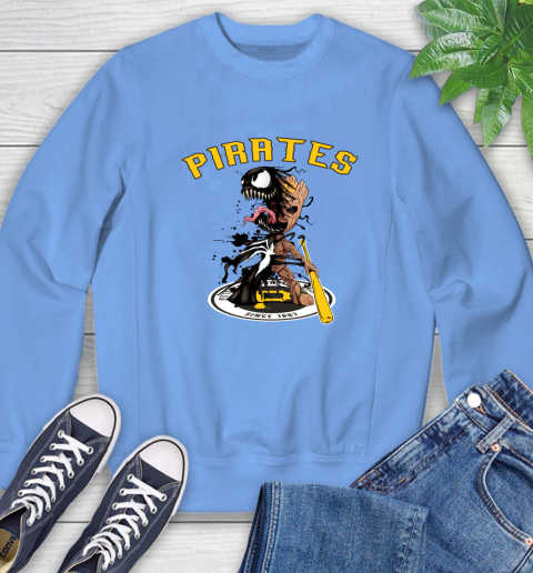 MLB Pittsburgh Pirates Baseball Venom Groot Guardians Of The Galaxy Sweatshirt 11