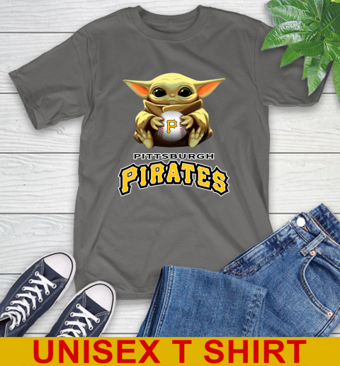 MLB Baseball Pittsburgh Pirates Star Wars Baby Yoda Shirt 8