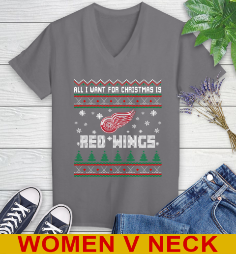 Detroit Red Wings NHL Hockey All I Want For Christmas Is My Team Sports 83