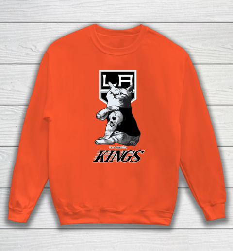 NHL My Cat Loves Los Angeles Kings Hockey Sweatshirt 3