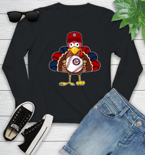 Washington Nationals Turkey thanksgiving Youth Long Sleeve 2