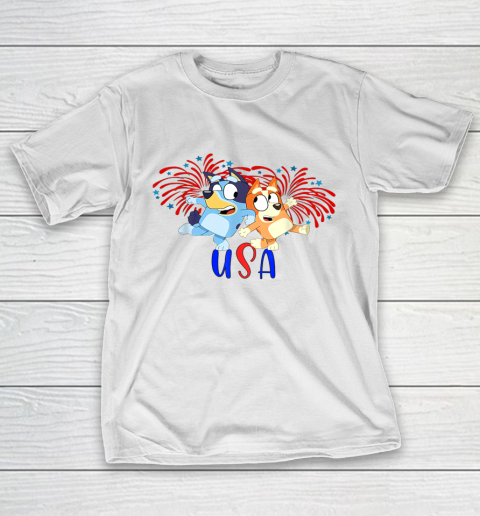 Blueys 4th of July Red White And Blue America T-Shirt