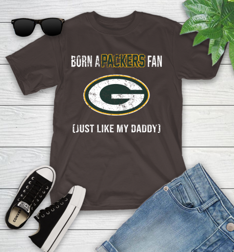NFL Green Bay Packers Football Loyal Fan Just Like My Daddy Shirt Youth T-Shirt 6