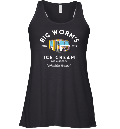 Big Worms Ice Cream Estd 1995 Premium Racerback Tank
