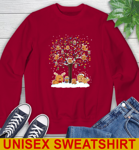 Chow Chow dog pet lover light christmas tree shirt 33