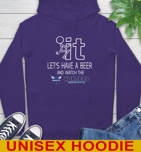 Charlotte Hornets Basketball NBA Let's Have A Beer And Watch Your Team Sports Hoodie 5