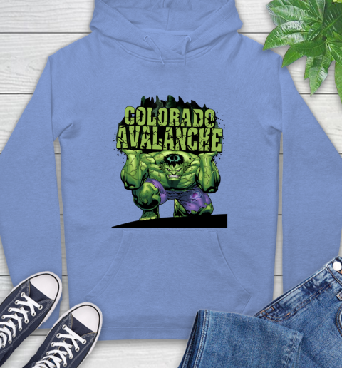 Colorado Avalanche NHL Hockey Incredible Hulk Marvel Avengers Sports Hoodie 11