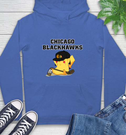 NHL Pikachu Hockey Sports Chicago Blackhawks Hoodie 9