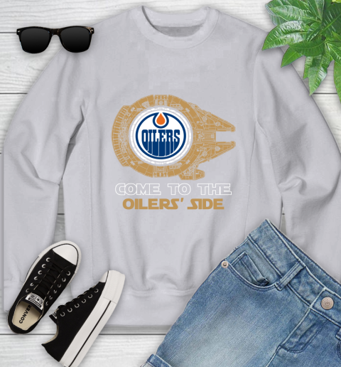 NHL Come To The Edmonton Oilers Wars Hockey Sports Youth Sweatshirt 3
