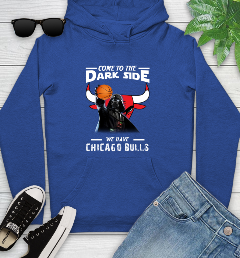 NBA Come To The Dark Side We Have Chicago Bulls Star Wars Darth Vader Basketball Youth Hoodie 11