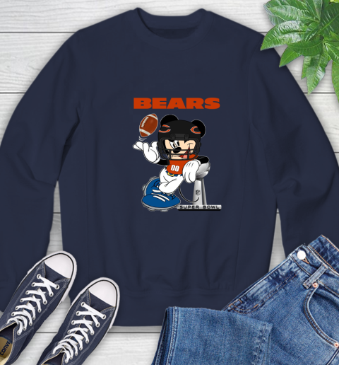 NFL Chicago Bears Mickey Mouse Disney Super Bowl Football T Shirt Sweatshirt 3