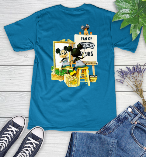 NBA Basketball San Antonio Spurs Mickey Drawing Shirt 76