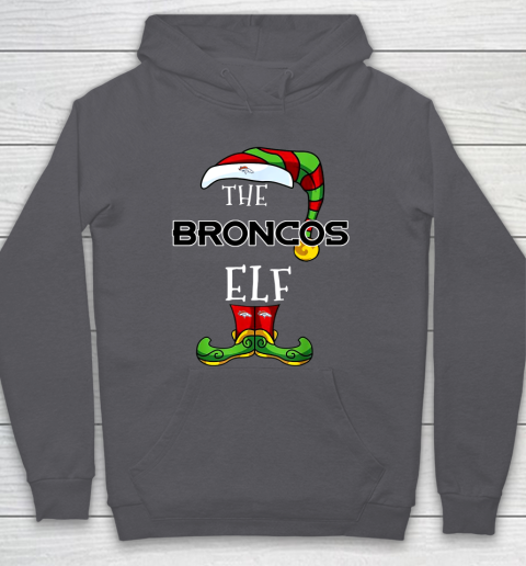 Denver Broncos Christmas ELF Funny NFL Hoodie 4