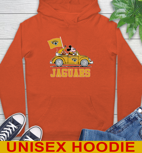 NFL Football Jacksonville Jaguars Pluto Mickey Driving Disney Shirt Hoodie 5