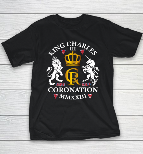 King Charles III British Monarch Royal Coronation May 2023 Youth T-Shirt